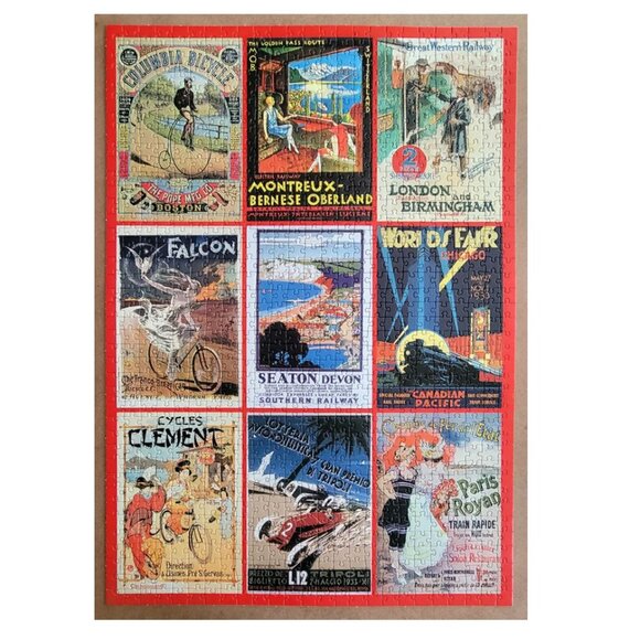 VINTAGE POSTERS TRANSPORT by Piatnik JIGSAW PUZZLE 1000 pieces - Picture 2 of 8